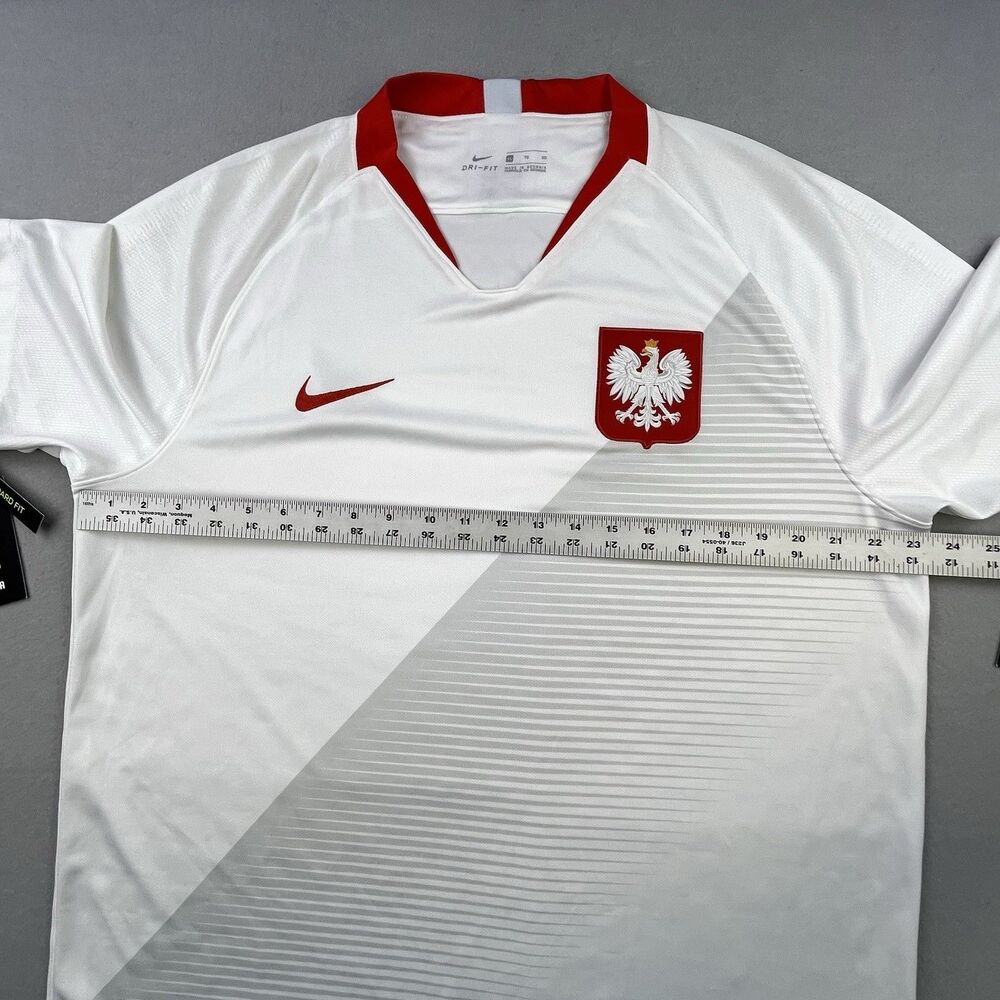 Nike Poland National Team Home Jersey XL White 2018 2019 Kit Shirt Futbol Soccer - Picture 12 of 13